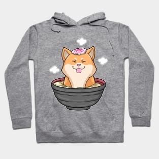 Dog with Bowl of Ramen Soup Hoodie